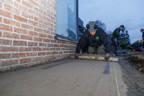 Arbo-Flora Bedding trekken van zandcement